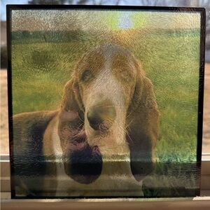 Dog Sublimated Glass Sun Catcher